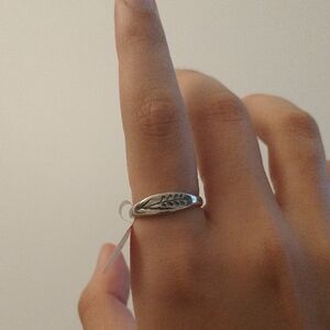 Elegant Sterling Silver 925 Leaf Ring